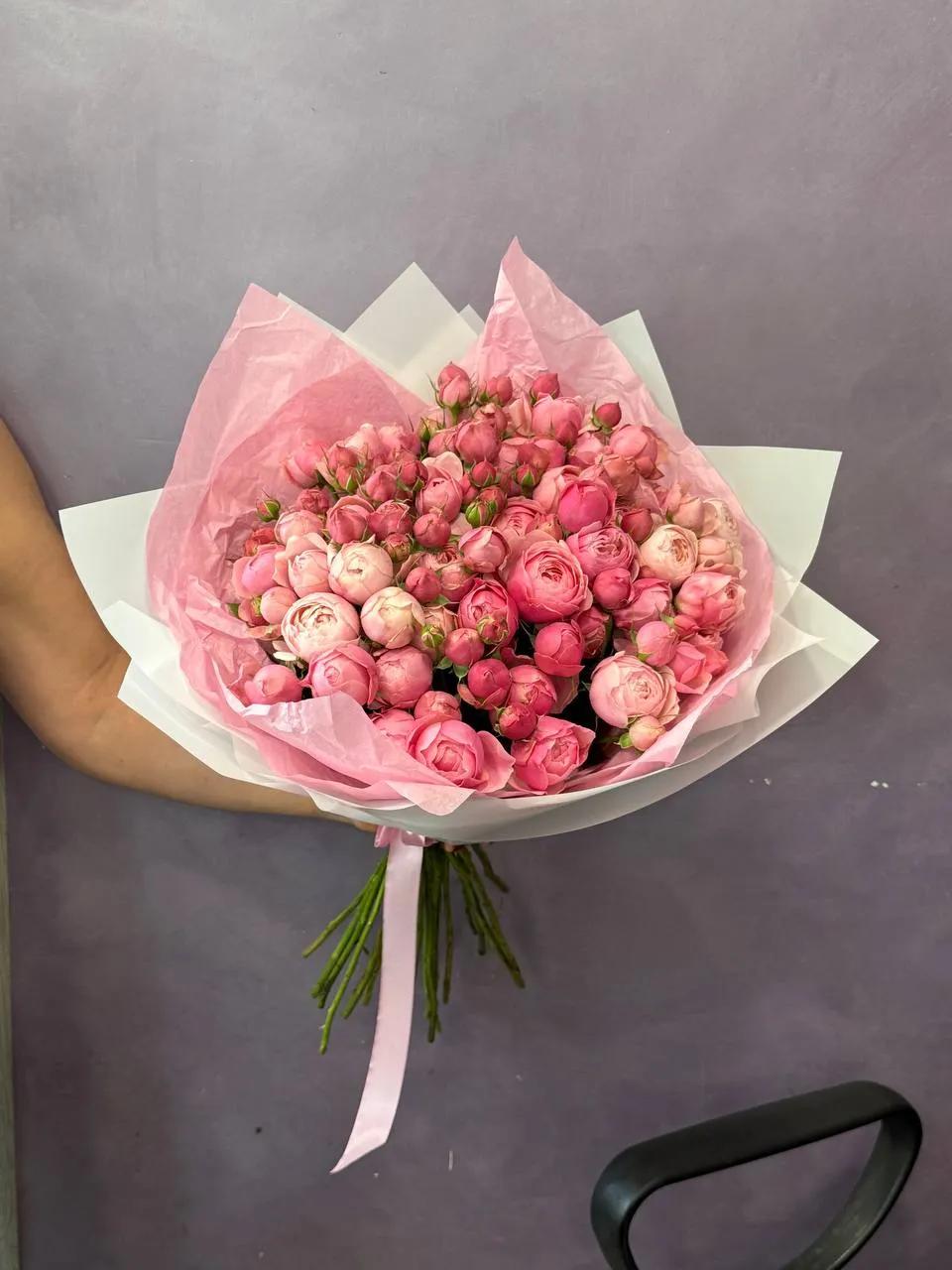 Պիոնանման վարդերի փունջ (Silva Pink) | ծաղիկների առաքում Երևանում