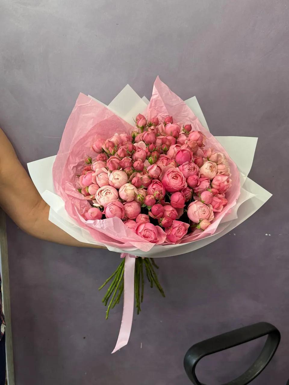 Պիոնանման վարդերի փունջ (Silva Pink) | ծաղիկների առաքում Երևանում