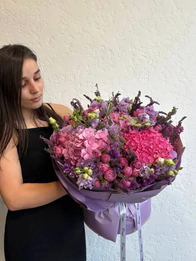 Фиолетовый букет | ծաղիկներ, ծաղկեպսակներ, բույսեր - առաքում Երևան