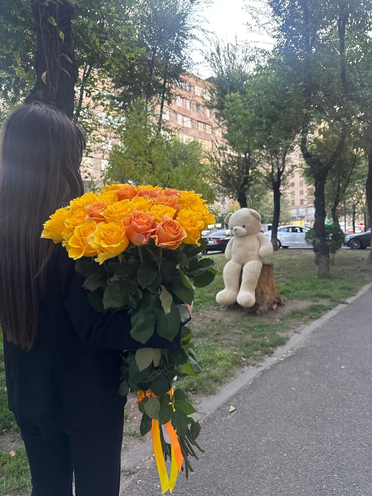 Желтые розы | ծաղիկներ, ծաղկեպսակներ, բույսեր Երևան