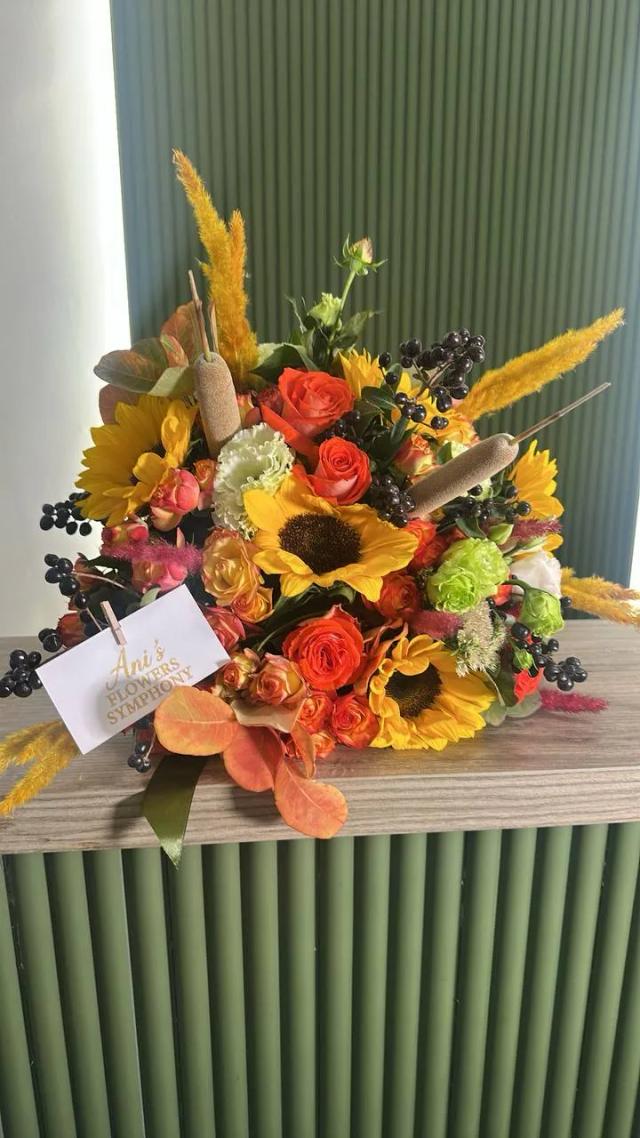 Autumn creative bunch | ծաղիկների առաքում Երևանում