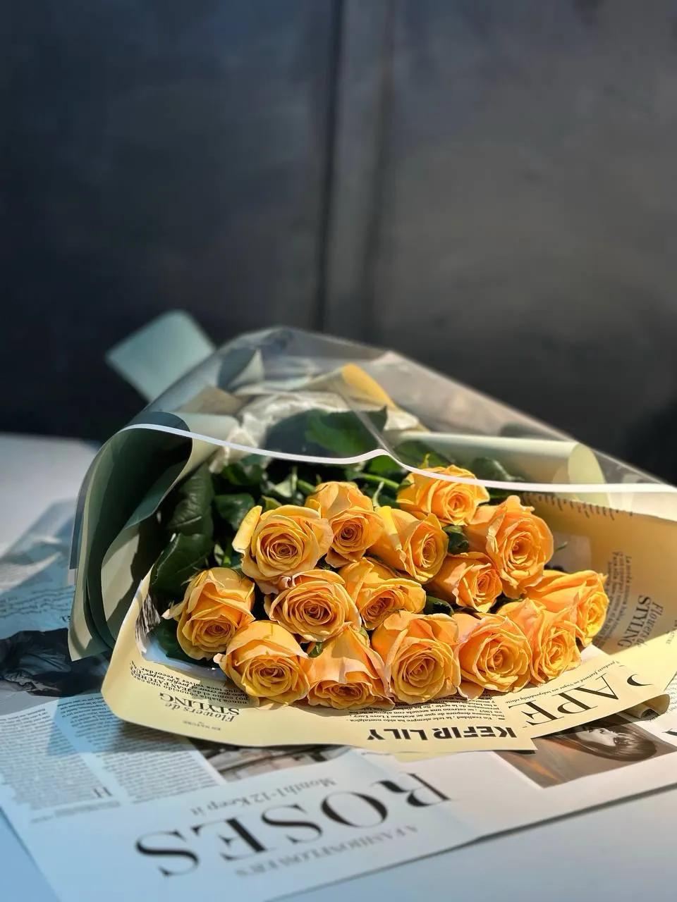 Elegant yellow roses | ծաղիկներ, ծաղկեպսակներ, բույսեր - առաքում Երևան