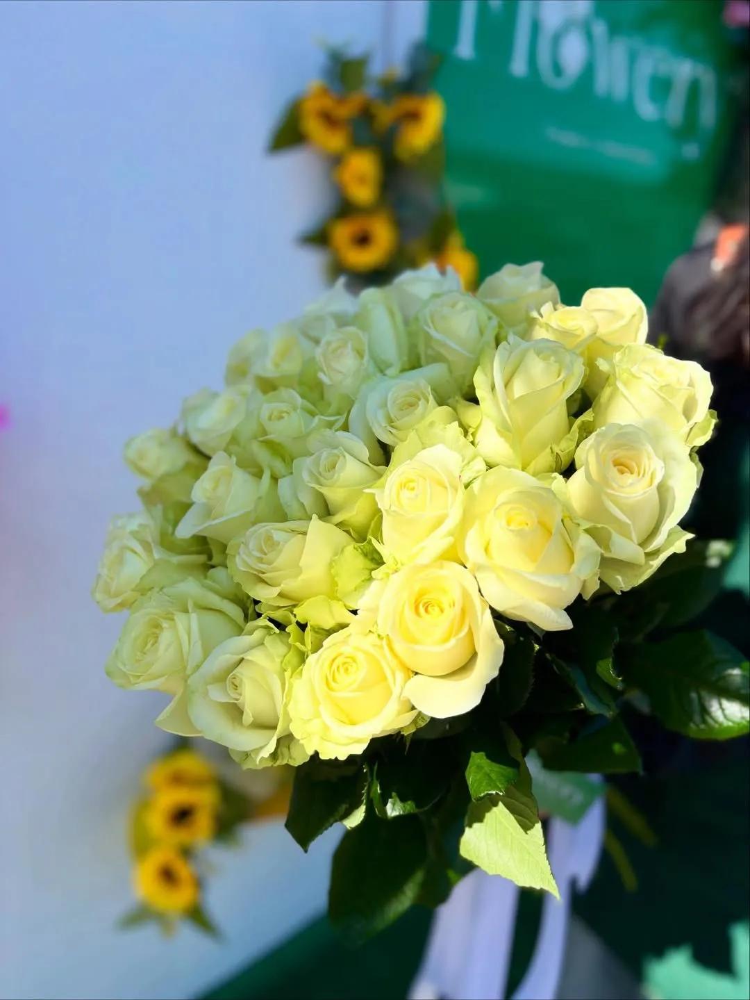White roses | ծաղիկների առաքում Երևանում