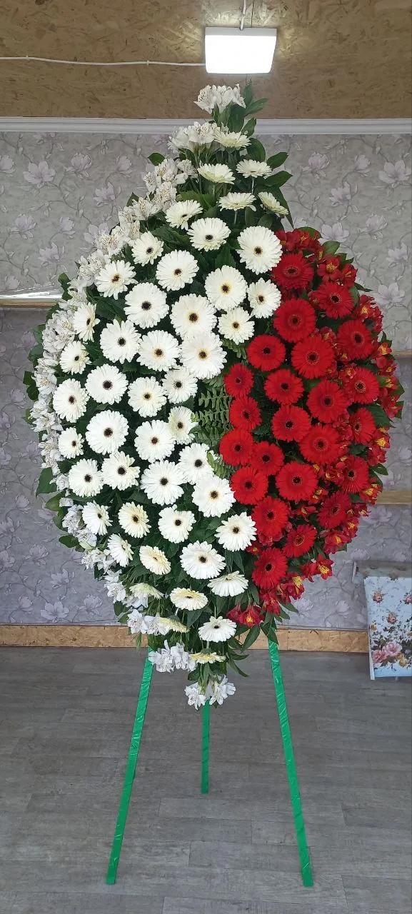 Wreath with gerberas and alstroemerias Wreath with gerberas and alstroemerias | ծաղիկների առաքում Երևանում