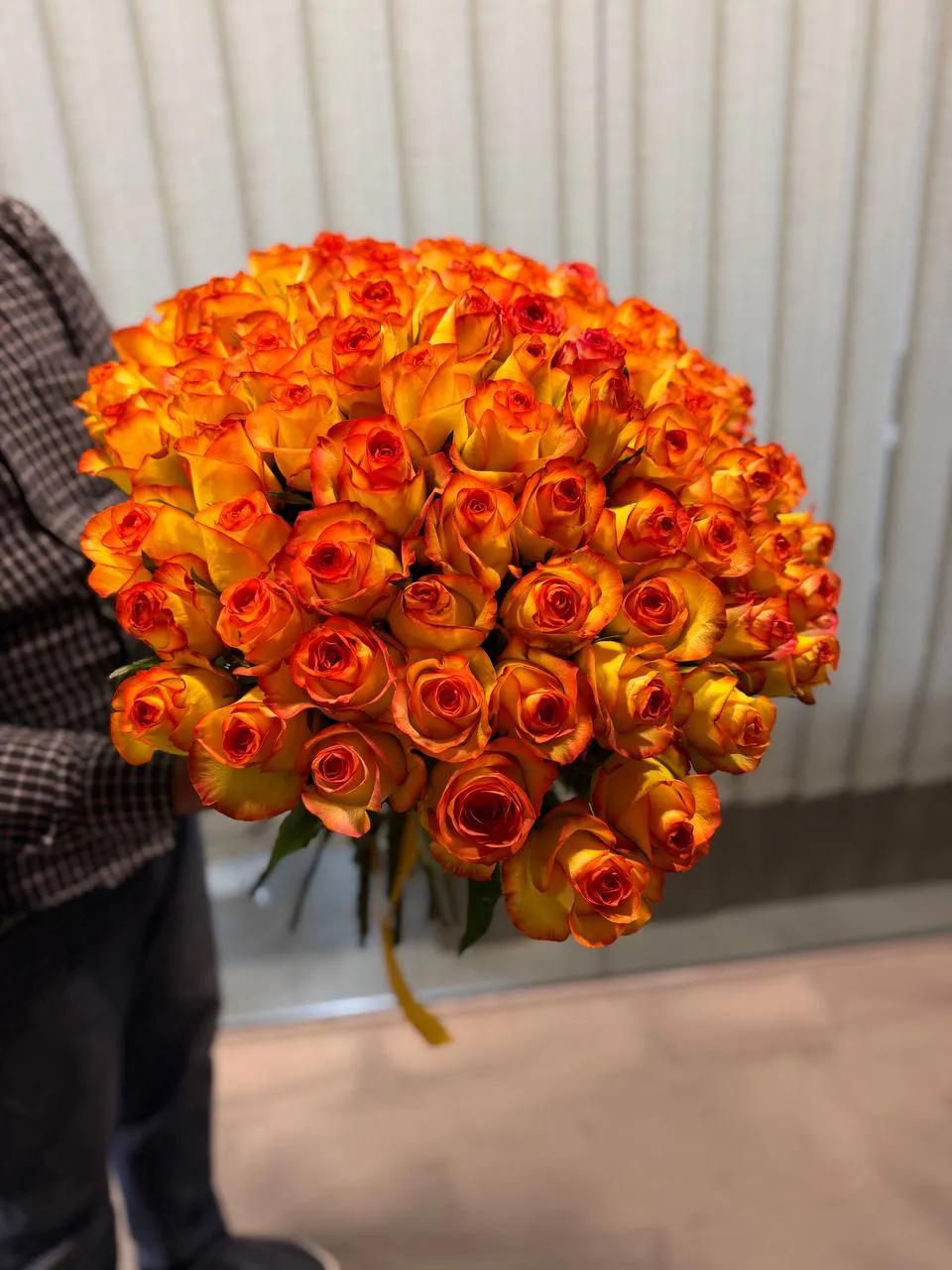 Bunch of orange roses Bunch of orange roses | ծաղիկների առաքում Երևանում