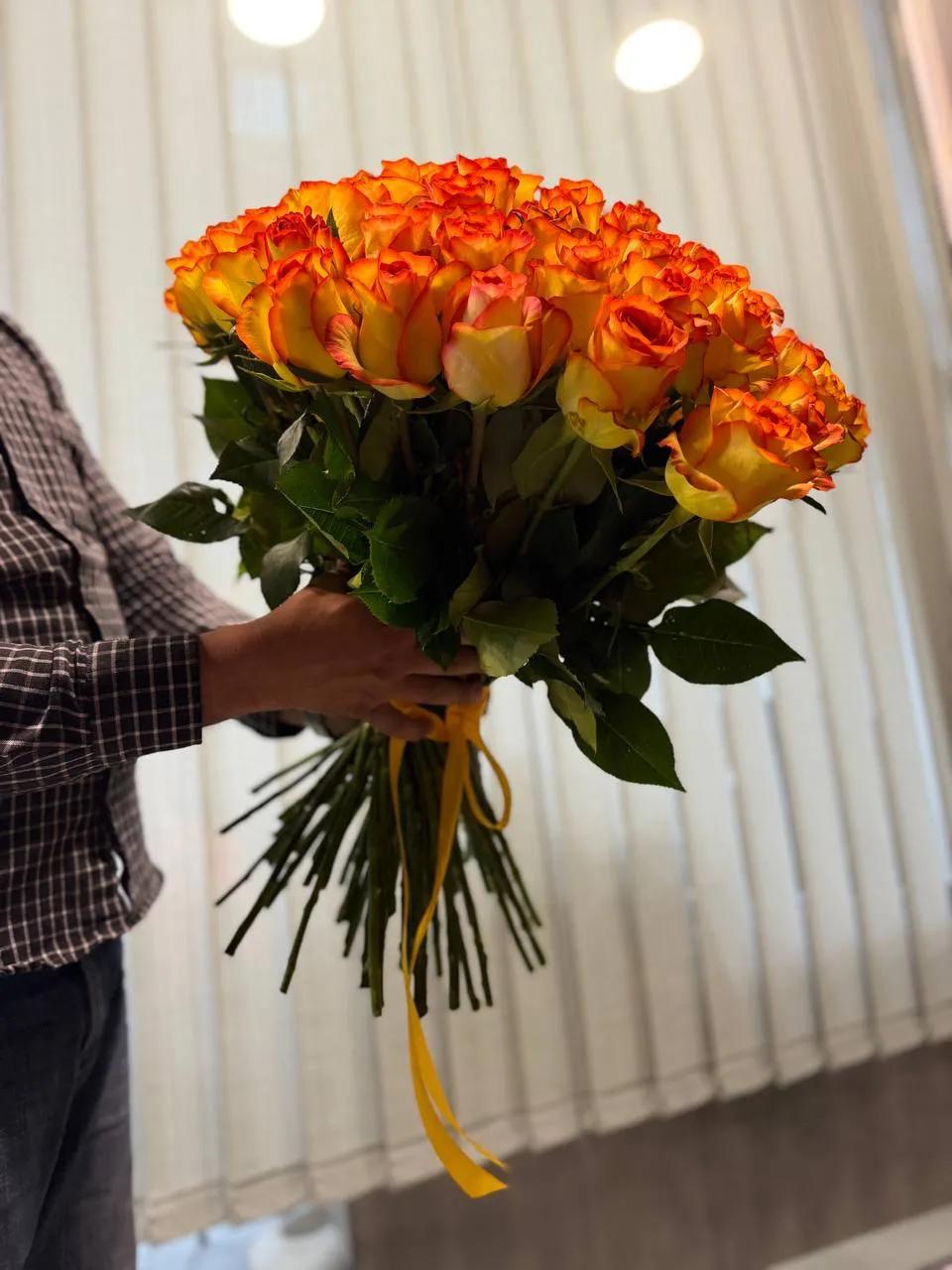 Bunch of orange roses Bunch of orange roses | ծաղիկների առաքում Երևանում